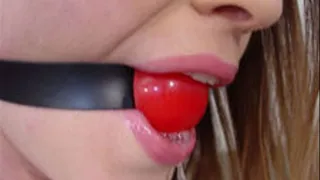 Boobs and a ballgag