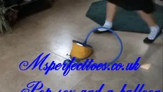 Pumping Up A Balloon In Ballet Pumps and Vacuuming It up