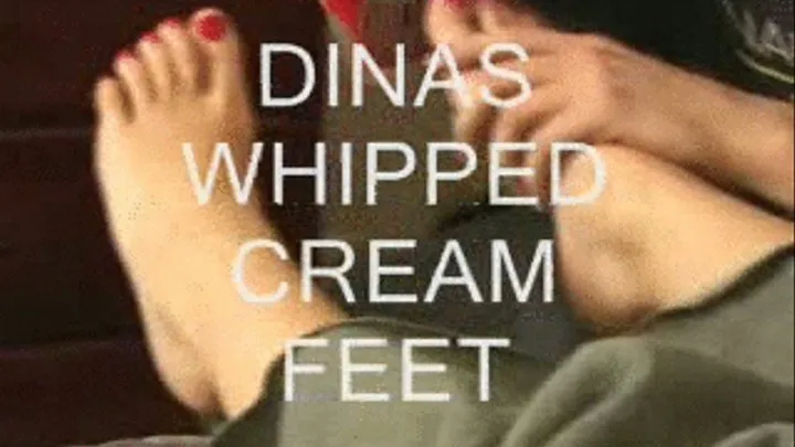 Dina's whipped cream feet