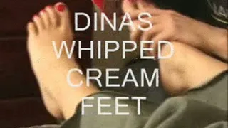 Dina's whipped cream feet