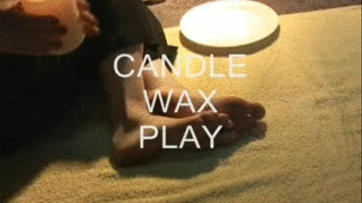 Candle wax feet