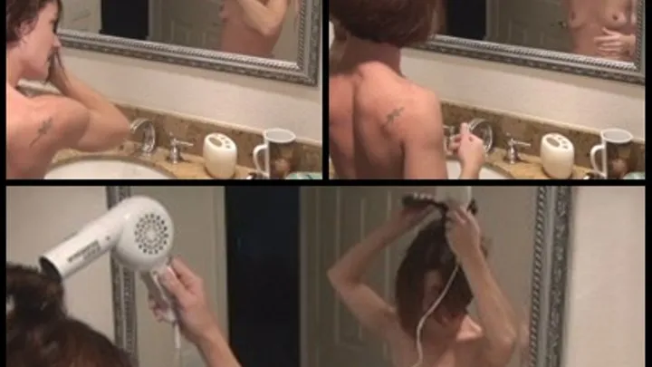 Topless Hair Blowing & Drying