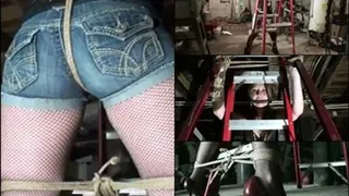 Arielle Gagged & Drooling on Ladder