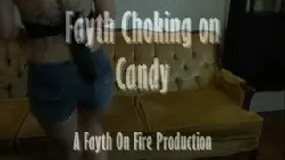 Fayth Taken Down by Candy in Throat