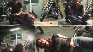 Biker Garage Hogtied