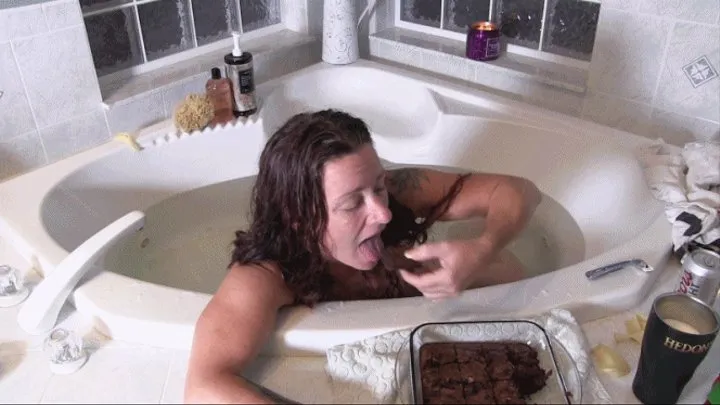 Hot Brownie Eating in the Bathtub