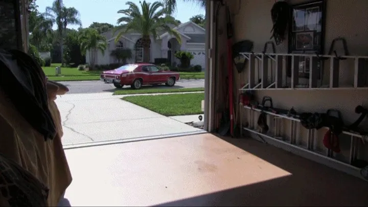 Lady In Red Bound in Car Trunk