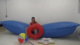 Inflated Pool-Toy Bursting Time!