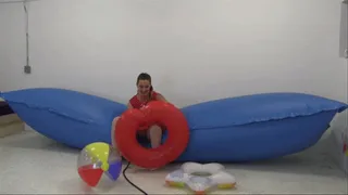 Inflated Pool-Toy Bursting Time!