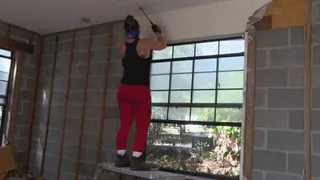 Wall Demolisher in Red Tights - Full