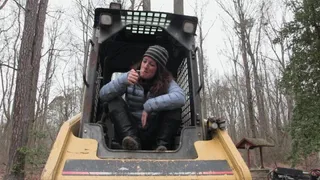 Smoking On A Tractor
