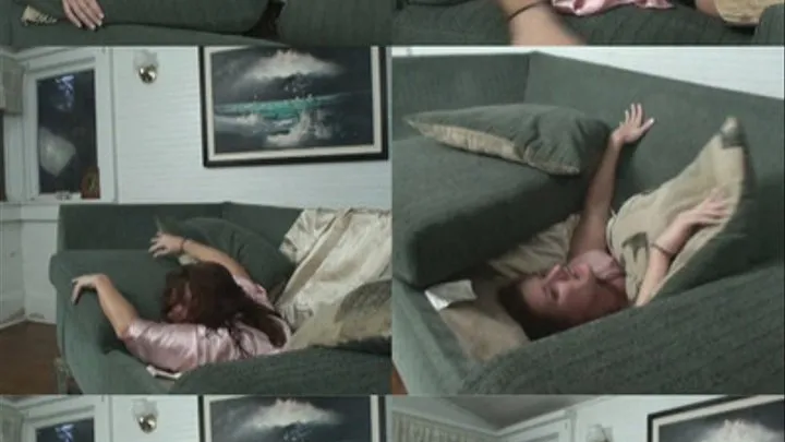 Lingerie Clad Maiden Eaten by Couch