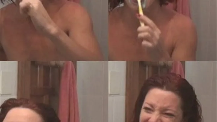 Topless Tooth Brushing