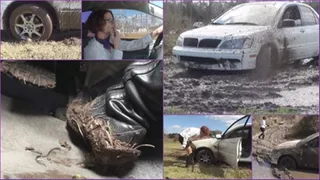 Fayth Gets Her Car Stuck in Mud, BAD!