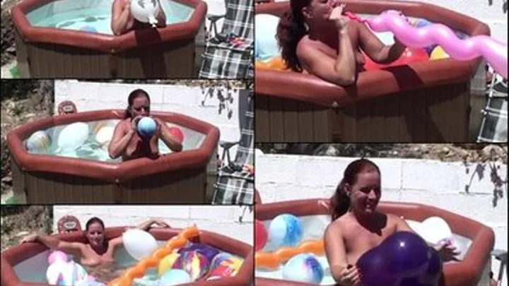 HotTub Balloon Blowing