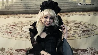 382 Rebeka Black as black dark Queen gothis cosplay costume