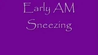 Early AM Sneezing