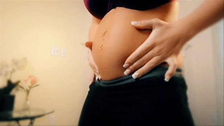 My Bloated Pregnant Belly starring Giantess Katelyn