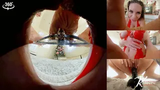360 VR Getting Extra Naughty with Elves (Part Two) starring Giantess Katelyn Brooks