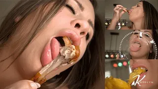 A Feast for the Eyes: A Worshipper's Delight of a Goddess's Appetite starring Giantess Katelyn Brooks