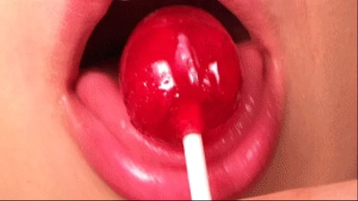 Lollipop Sucking with Slow Motion