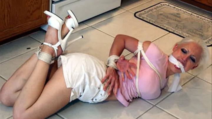 Hogtied High Heeled Housewife!