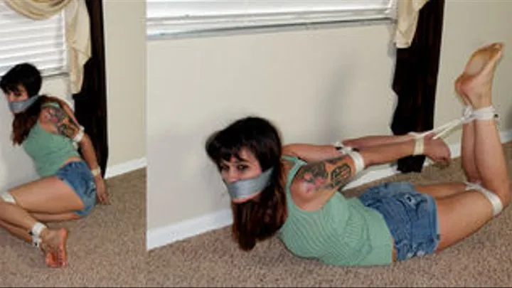 Elbow Bound And Hogtied By Step-Daddy!