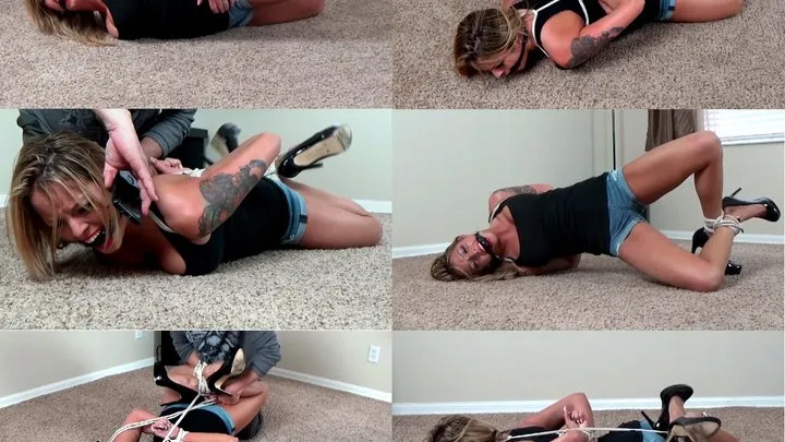 Arm Twisted And Brutally Hogtied By Her Boyfriend