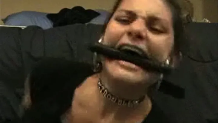 Nikki Struggles Bound with Bit Gag