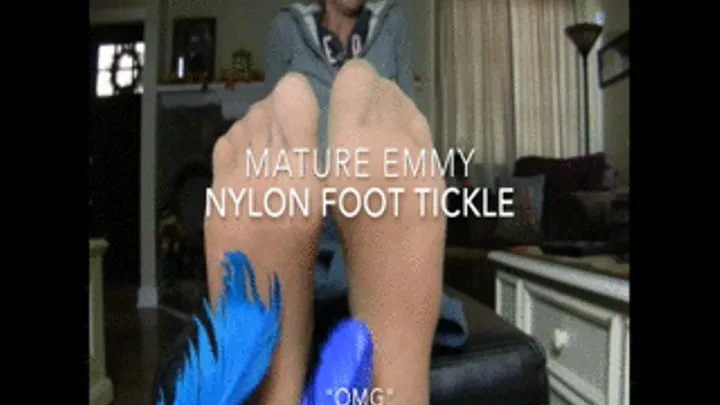 Mature EMMY Nylon Foot tickle