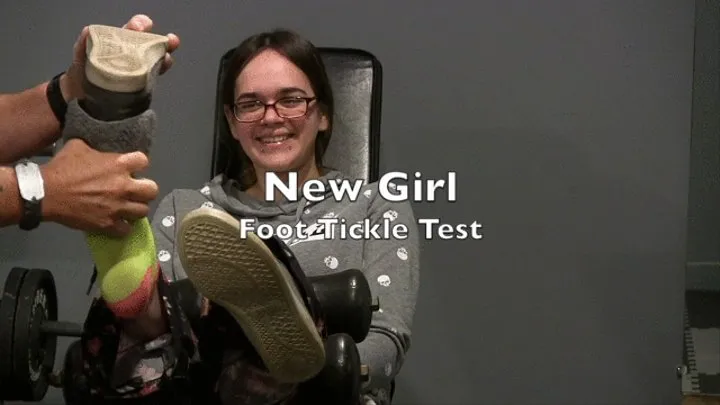 New girl Steff,, Foot tickle test " this is crazy "