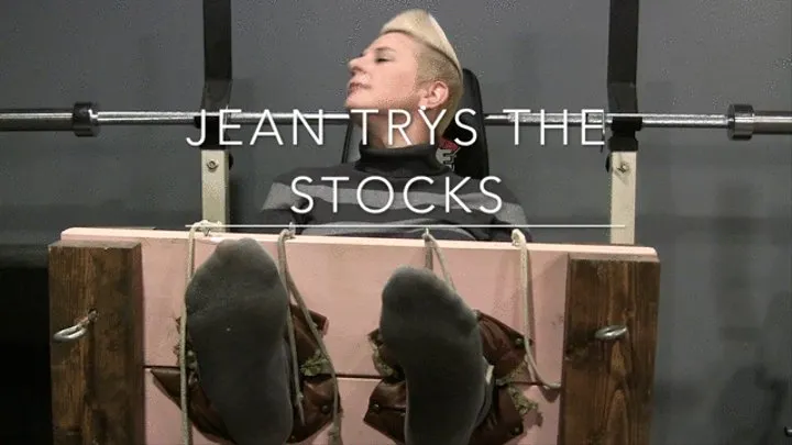 Jean Hits the stocks - those gloves are iNTENSE!