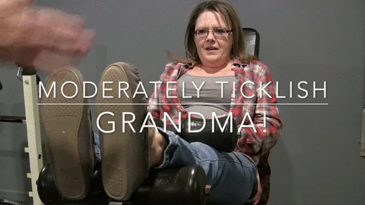 Moderately ticklish Grandmas's feet!