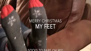 My Xmas feet Socks to bare