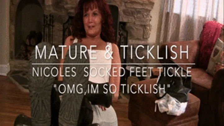 Mature & Ticklish Socked Feet