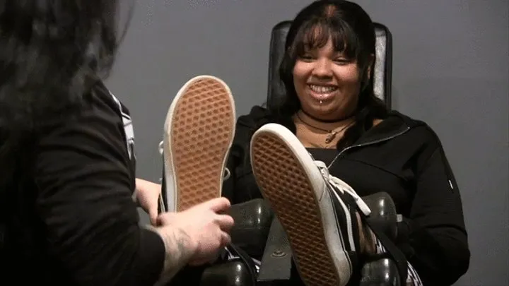 New girl Navae your going to LOVE her! feet tickled in SOCKS! LOW