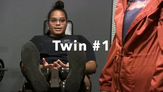 Twins 1 & 2 up next!! 3 on one BIG Feet!