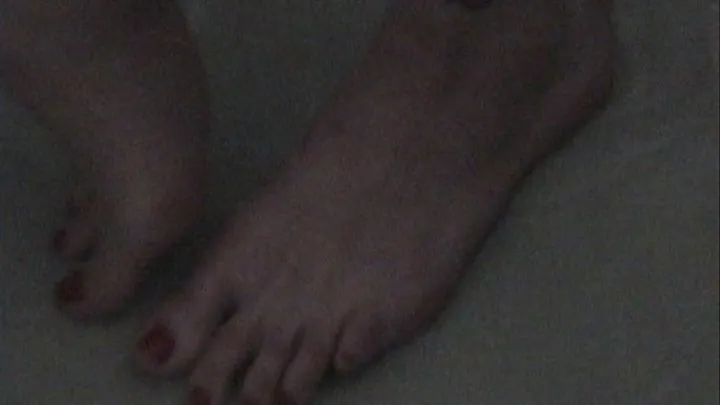 Long legs and feet in shower xa