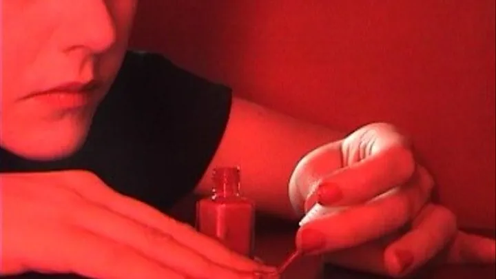 Nails red bj