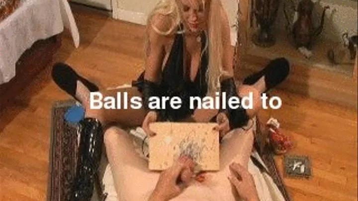 Spurring the cum out of your nailed balls