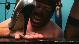 Tongue And Penis Nailed By Shoes And Heels (1° part - )