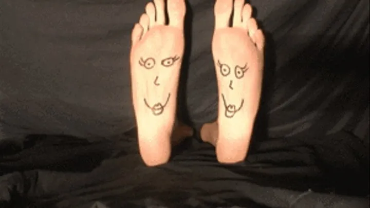 Puppet feet tell blonde jokes.