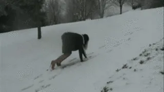 Slipping in snow. FULL MOVIE