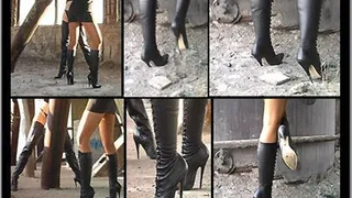 Photo Shooting - Black Boots 2 - Glass Crush