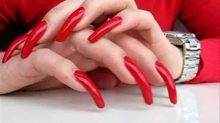 The sound of my long nails...