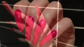 Long nails fetish-Mesmerising Red
