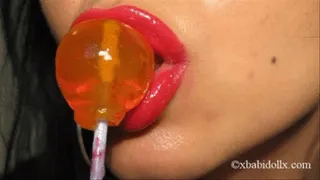 Lipstick and lollypop..