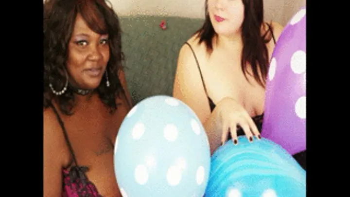 Balloon bonanza featuring Layla Moore + bonus pics