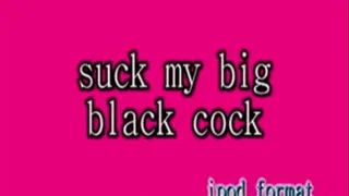 Suck my big black cock