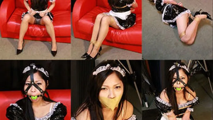 RI5-6 Young Japanese Maid Rin Bound and Gagged FULL